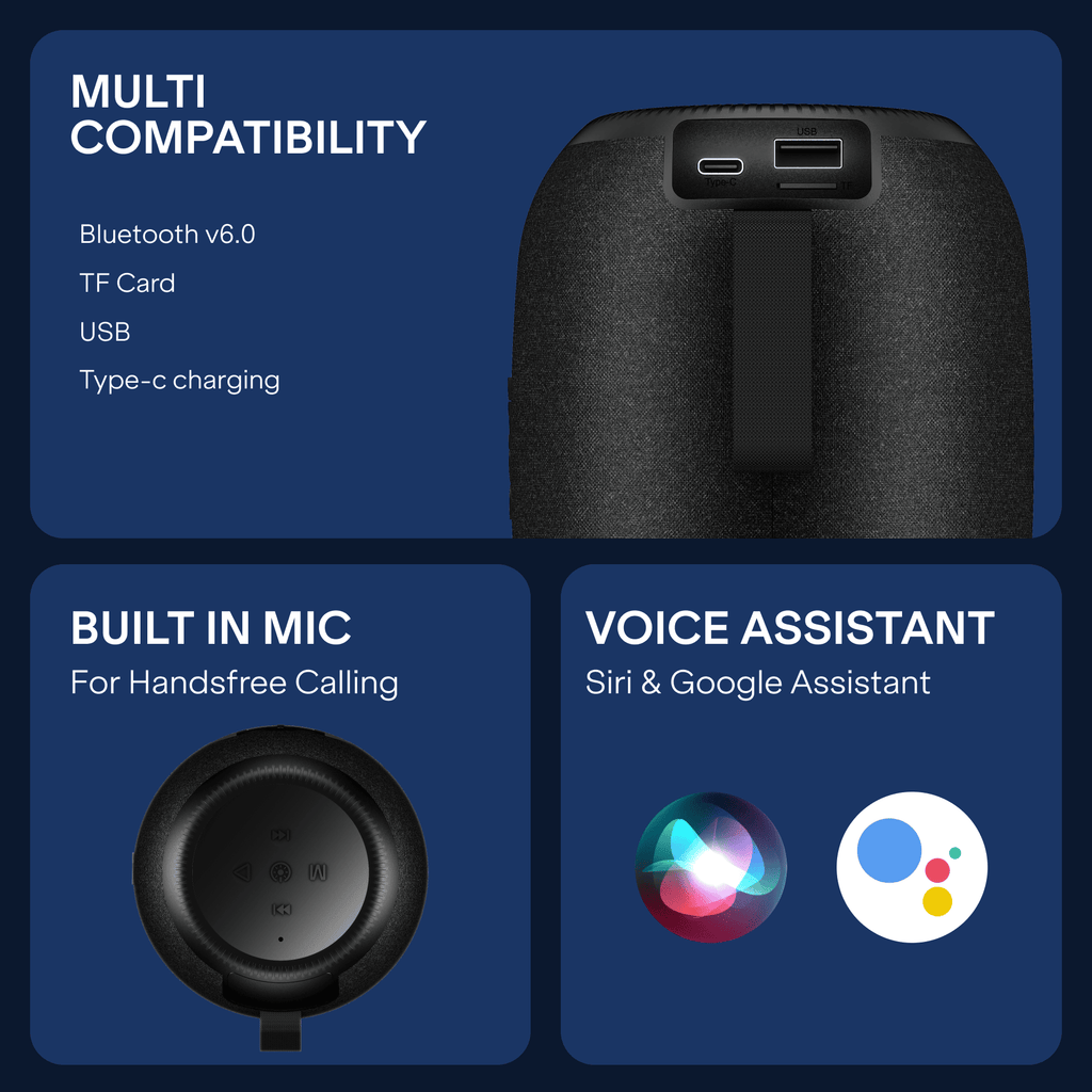 boAt Stone Neo 5W Bluetooth Speaker Beige - Image 8