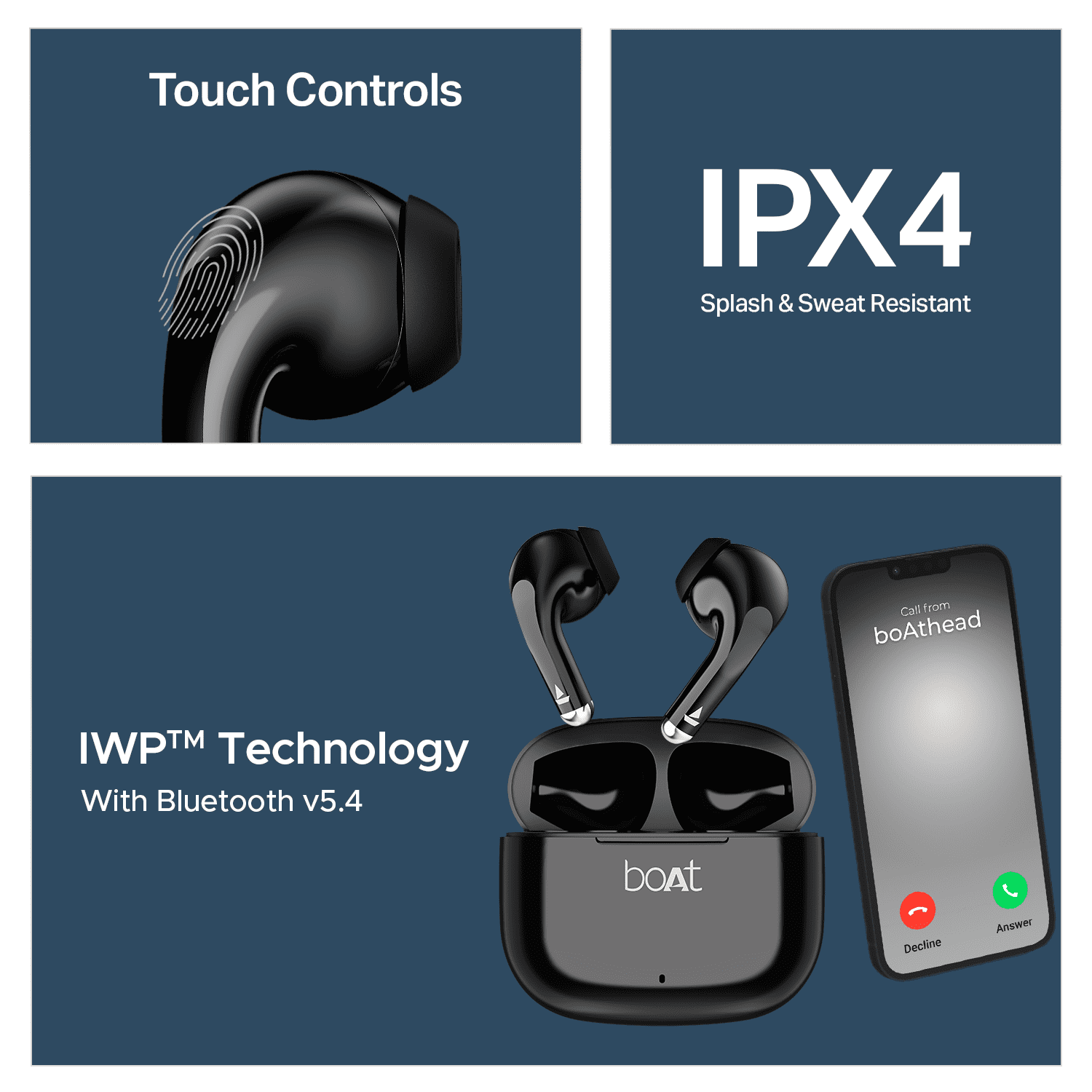 boAt Airdopes Beat | Wireless Earbuds with 35 Hours Playback & BEAST™ Mode