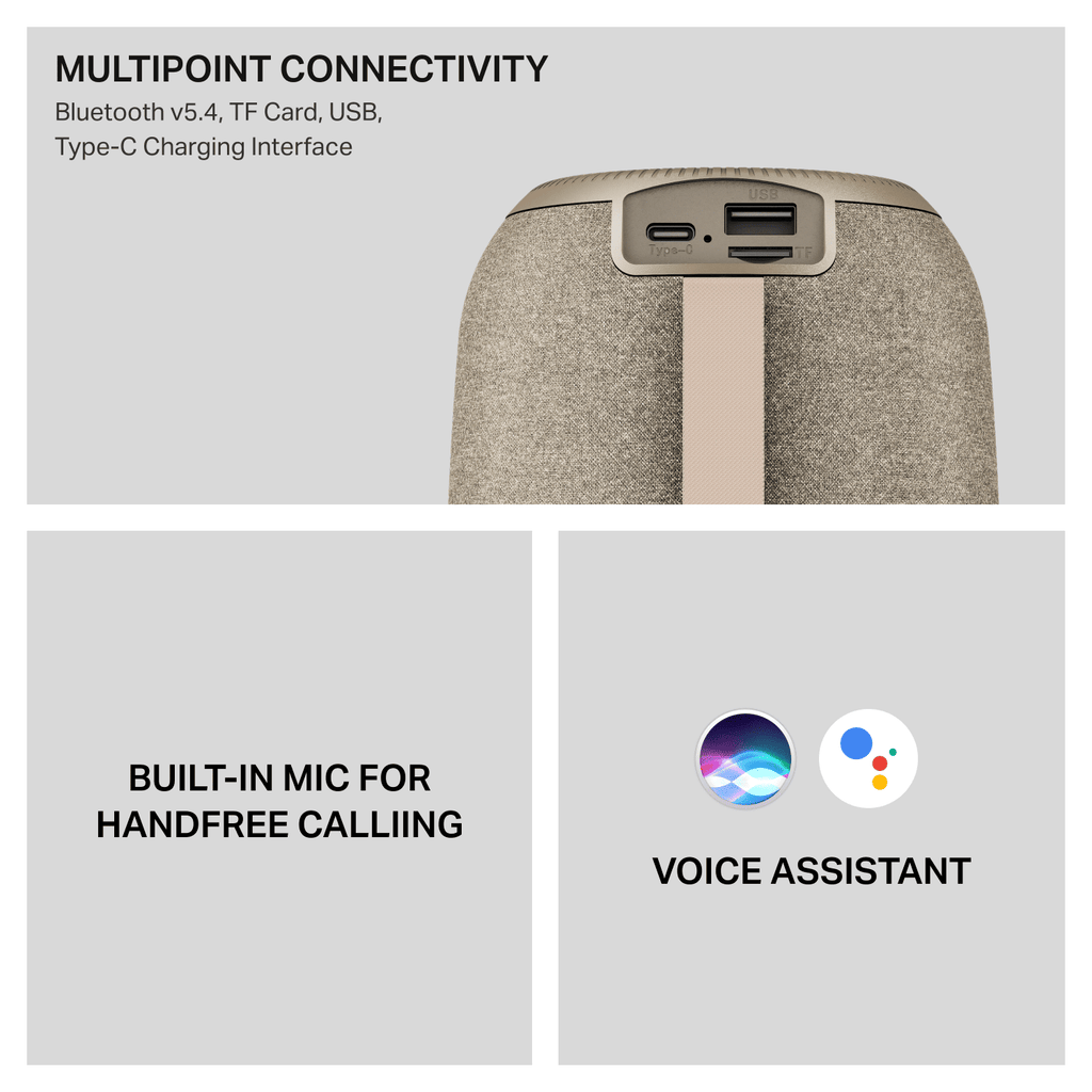 boAt Stone Nyx 16W Bluetooth Speaker Beige - Image 15