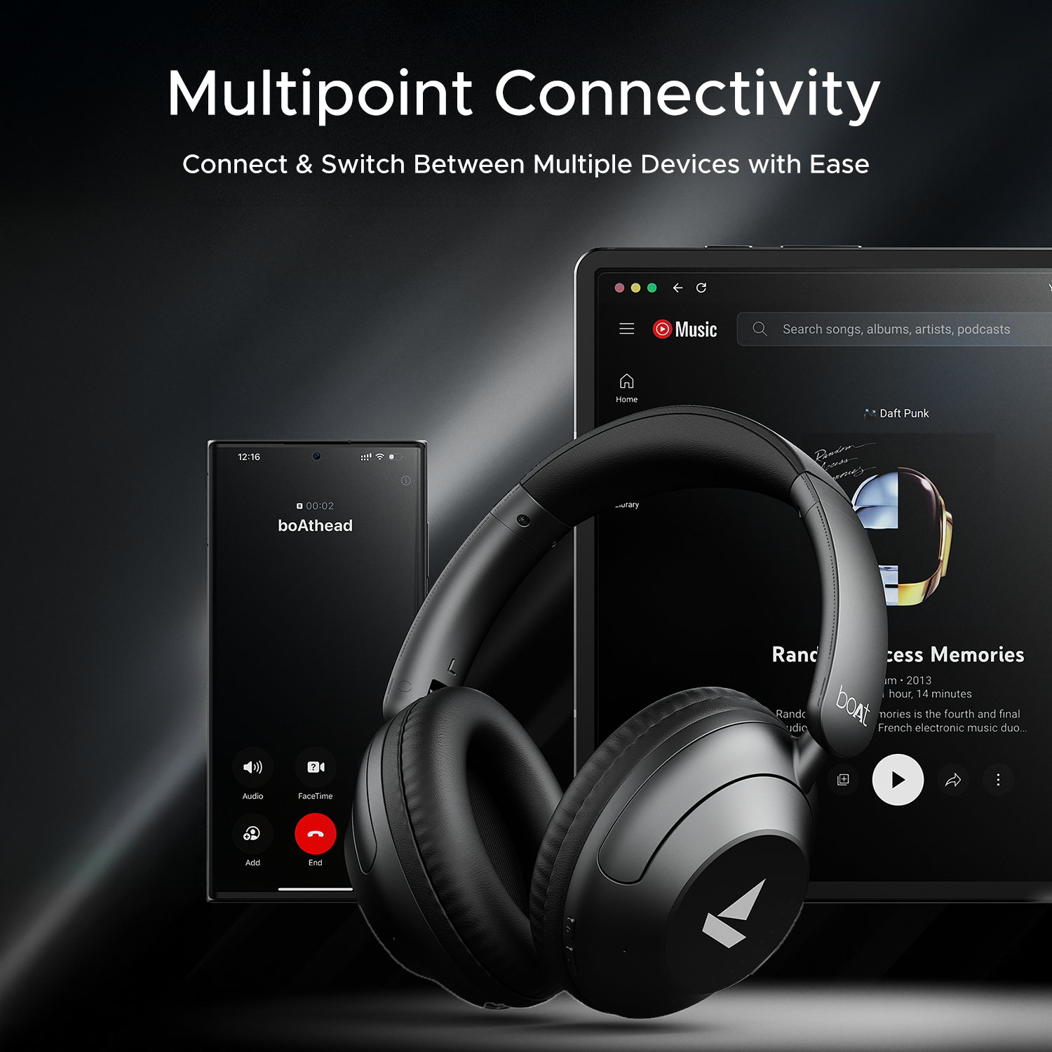 Sony Headphones Dual Connection Bluetooth Headset Sony Connect