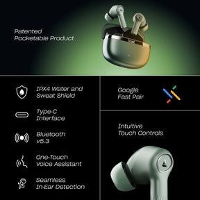 boAt Nirvana Ion ANC Pro | Wireless Earbuds with 32dB ANC, 120 Hours Playback, Dual EQ Modes, LDAC technology, BEAST™ Mode