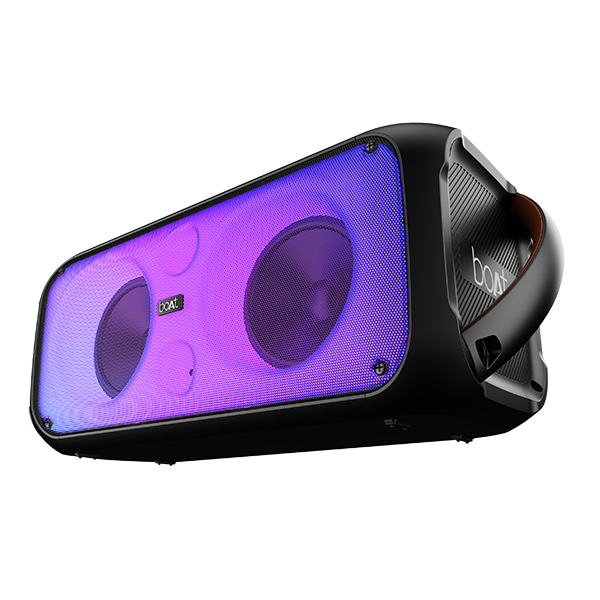 boAt Party Pal 300 | Bluetooth Speaker with 120W RMS Stereo Sound, 6 Hours Playback, Mic for karaoke