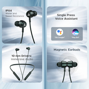 boAt Rockerz 103 V2 Pro | Bluetooth Earbuds with Upto 30 Hours Playback, ENx™️ Technology, ASAP™️ Charge