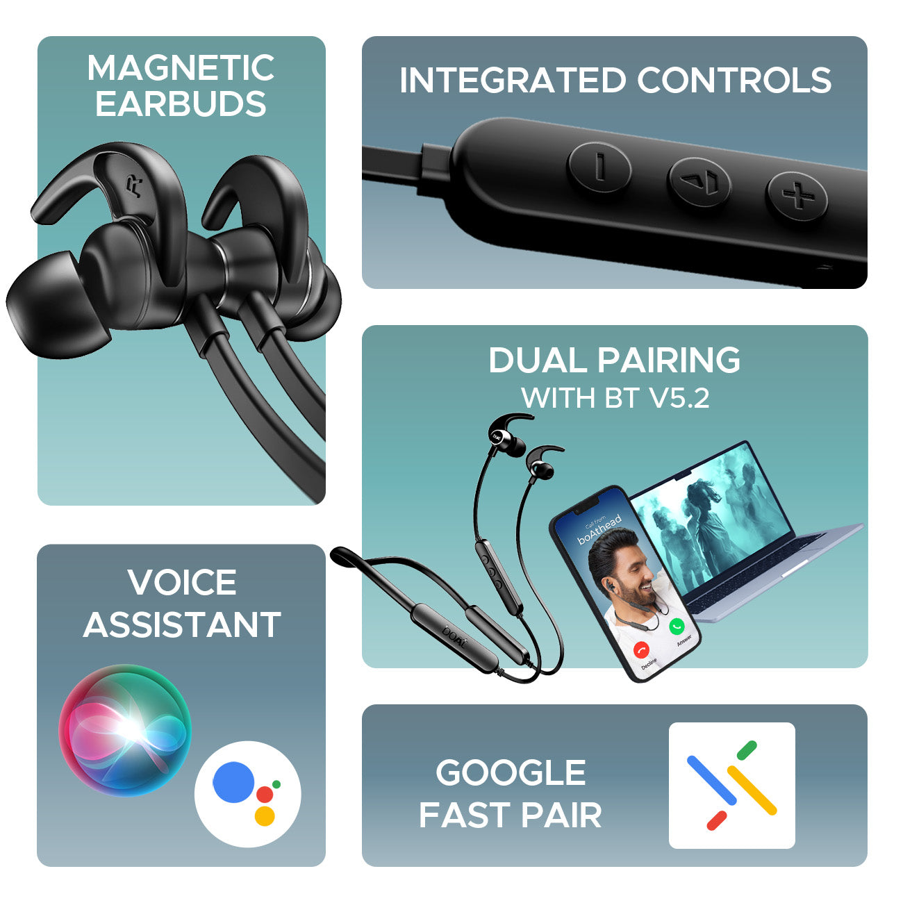 Noise Cancellation Boat C Type Earphones BoAt Rockerz 255 Pro+