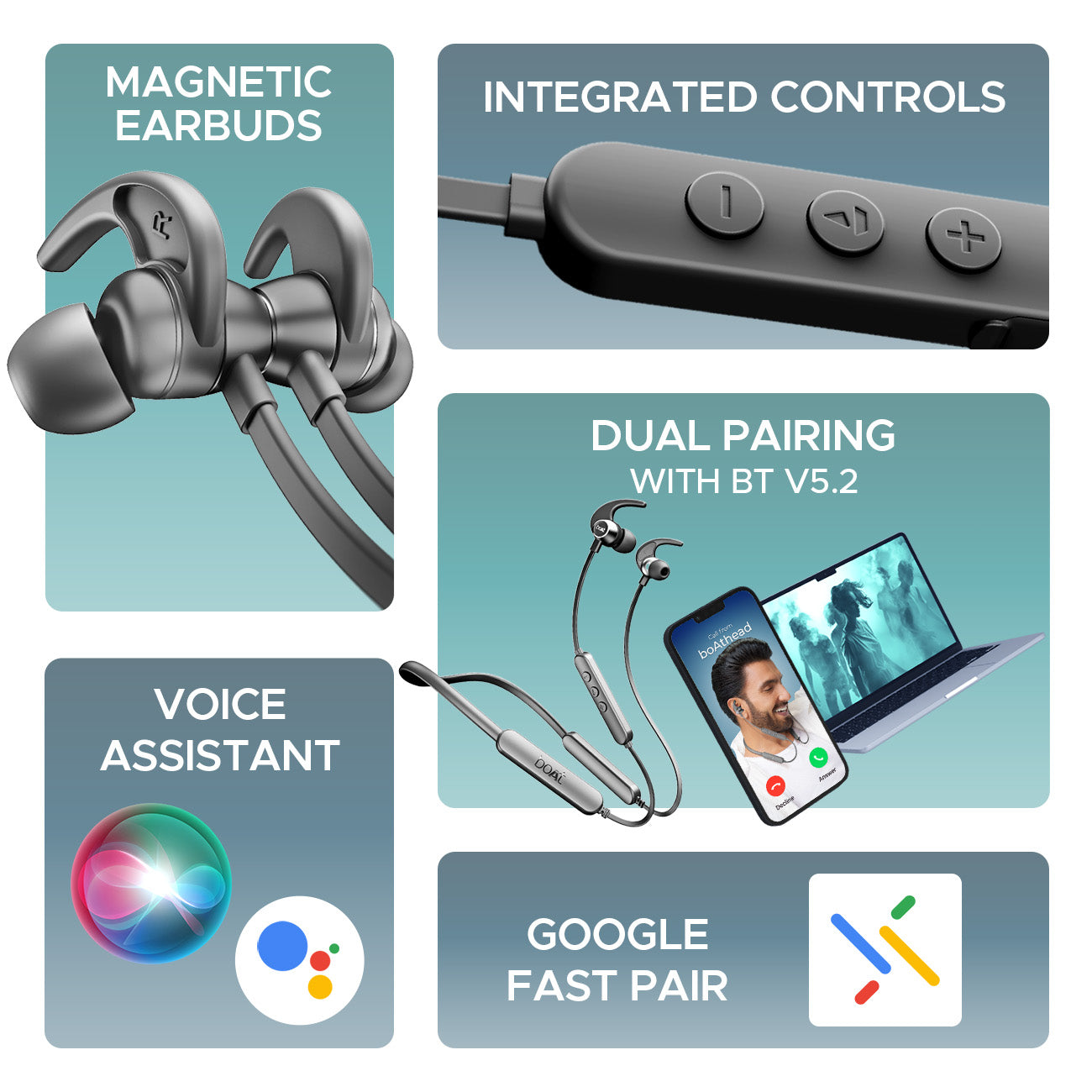 boAt Rockerz 255 Pro+ | Bluetooth Earphone with 10mm drivers, Up to 60 Hours Nonstop Playback, Type-C charging, ASAP™ Charge