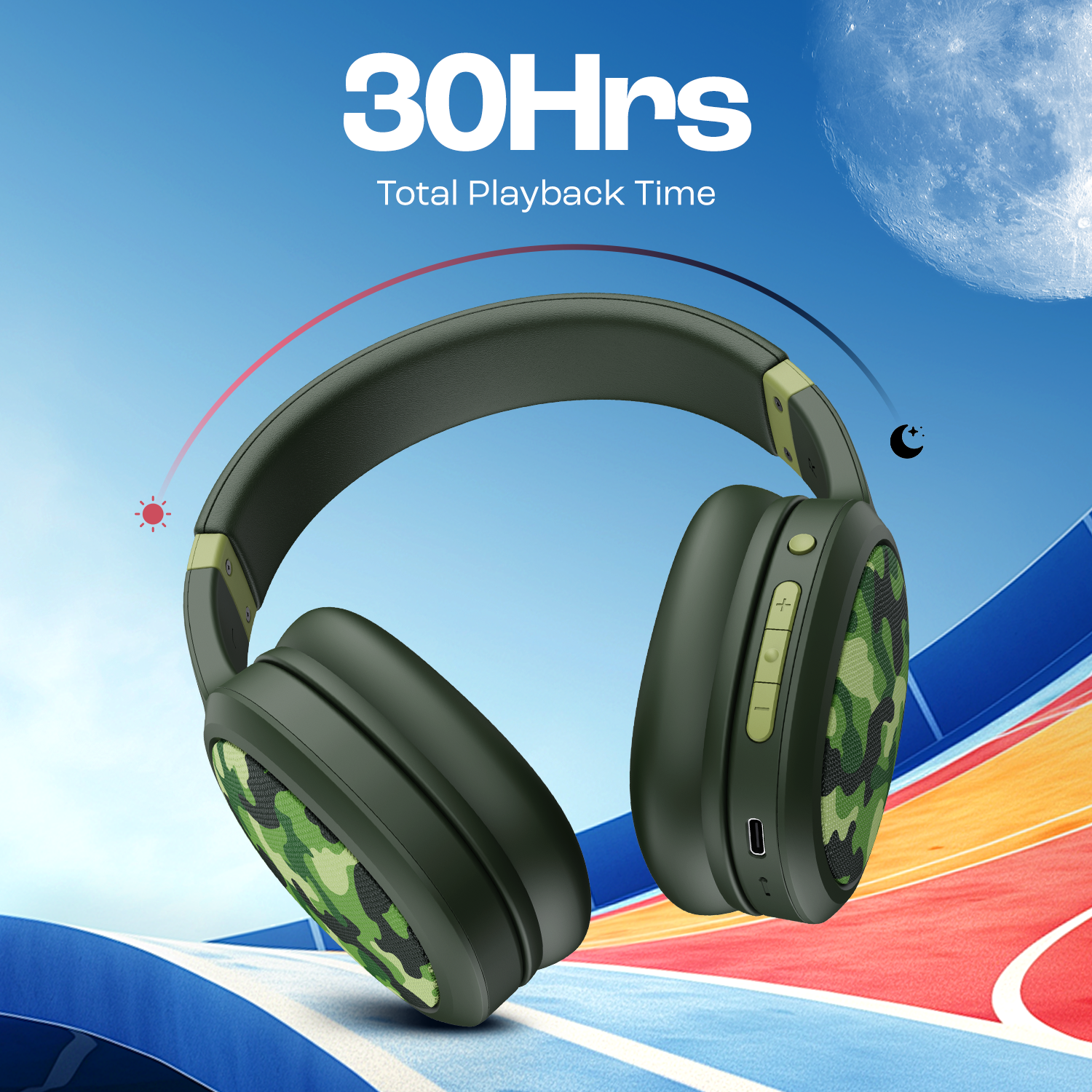 boAt Rockerz 460 | Wireless Headphone with 40mm Drivers, 30 HRS of Fuel, ENx™ Technology For Clear Calls, Dual Pairing