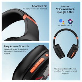 boAt Rockerz 460 | Wireless Headphone with 40mm Drivers, 30 HRS of Playback, ENx™ Technology For Clear Calls, Dual Pairing