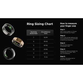 boAt Smart Ring Active | Smart Ring with Stainless Steel Design, 90% Lighter, Health Monitoring, Magnetic Charging Case HME