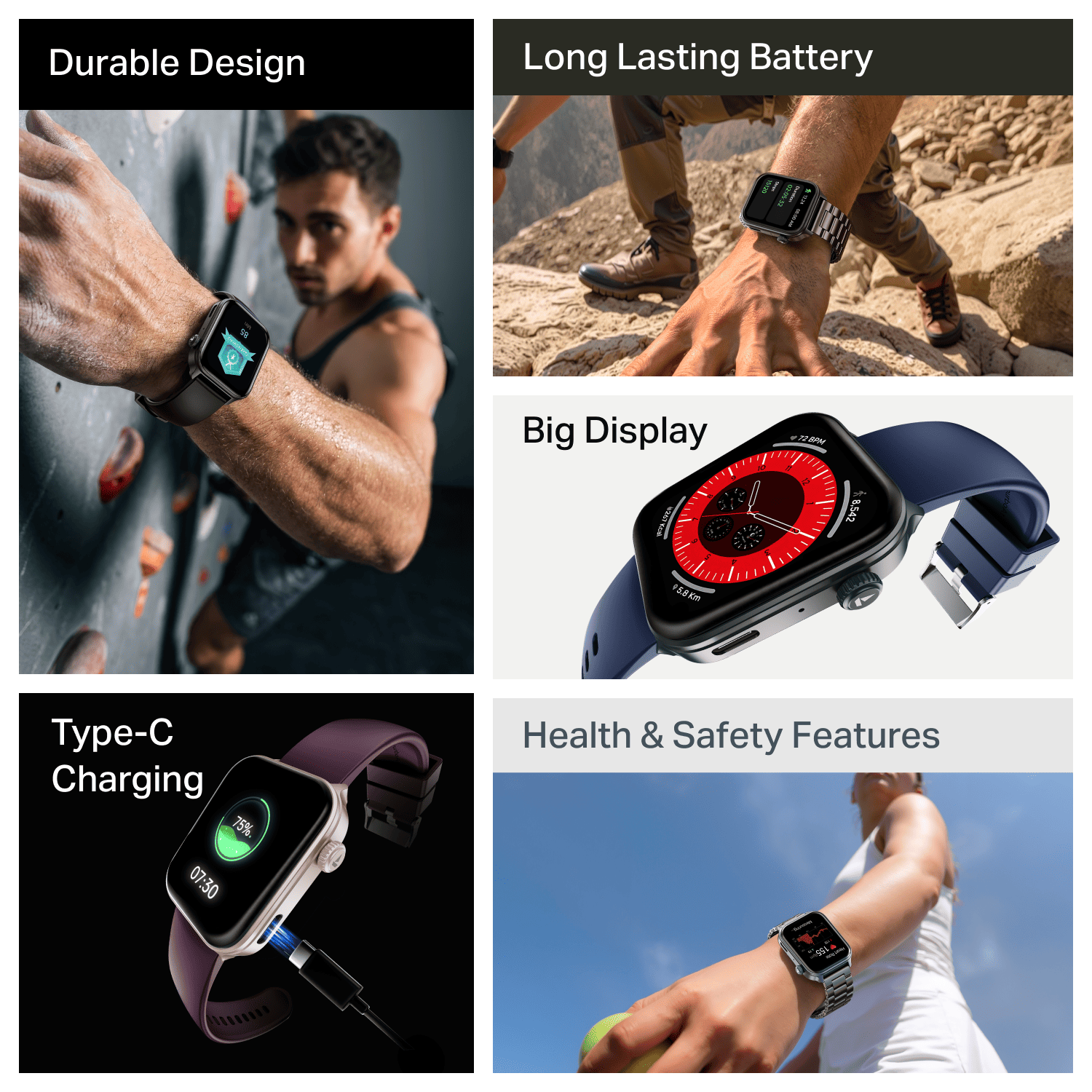 boAt Storm Call 4 | India's First Smartwatch with Type-C Charging