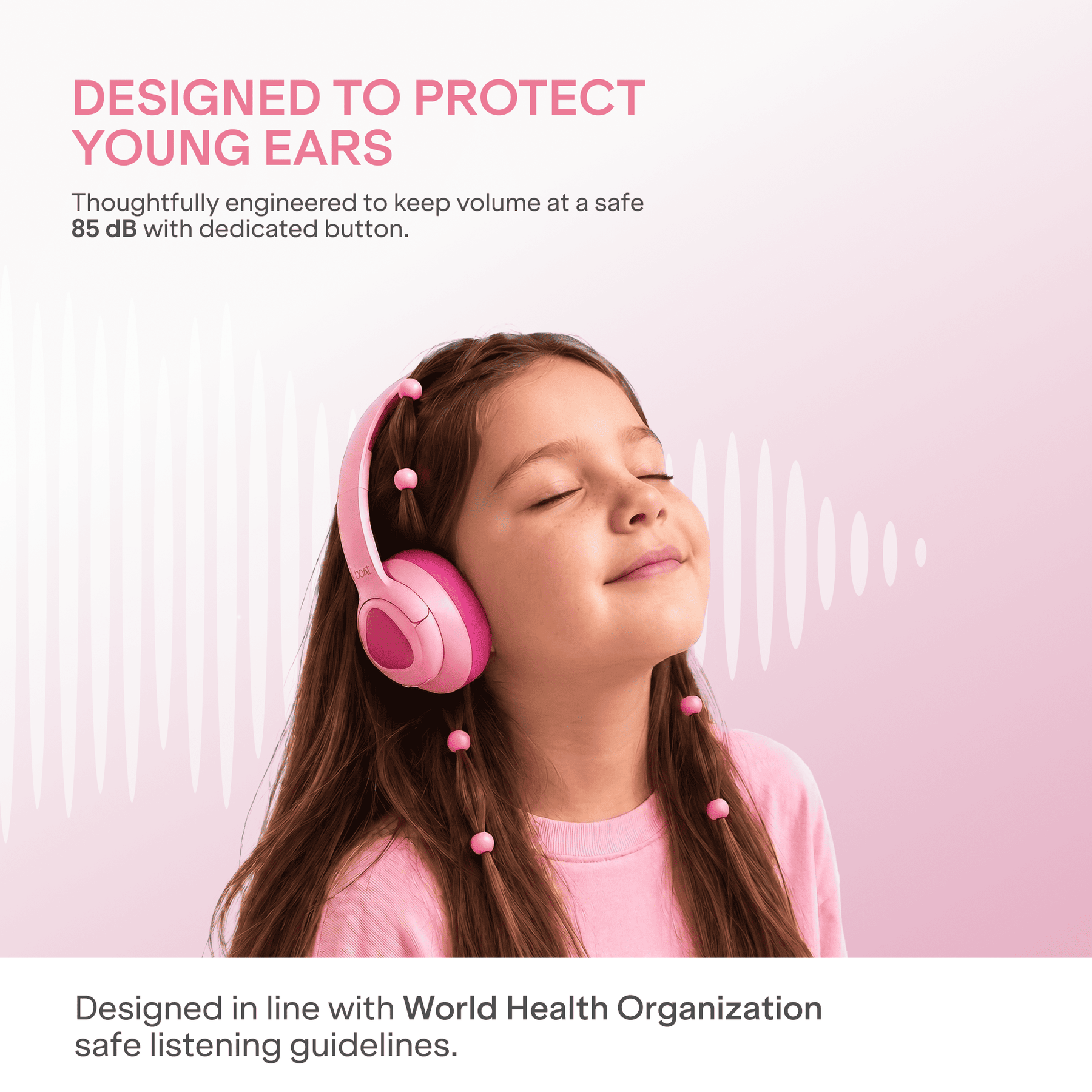 boAt Sailor Play | Kids Wireless Headphones with 85 dB Volume Limit & 60H Playback
