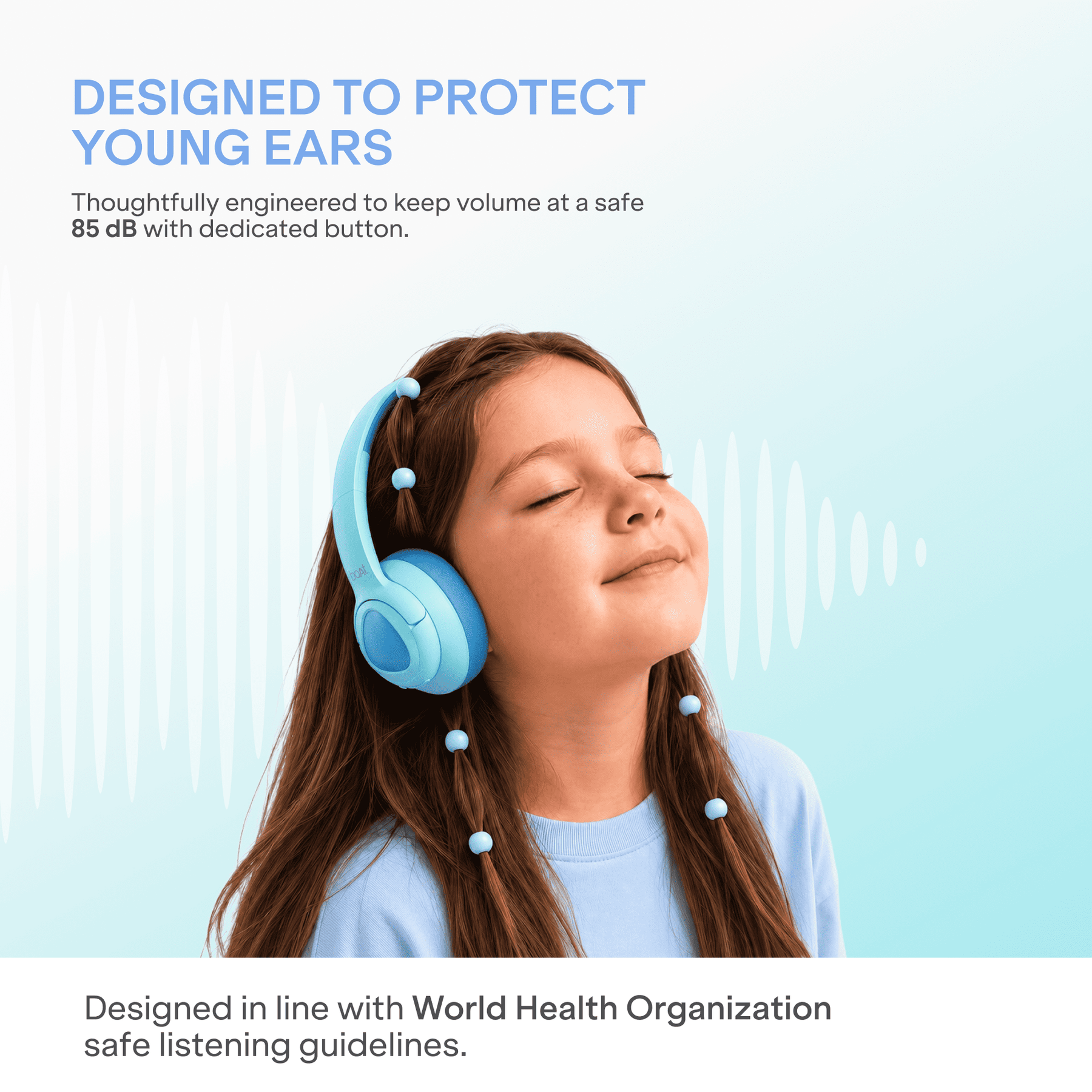 boAt Sailor Play SS Edition | Kids Wireless Headphones with 85 dB Volume Limit & 60H Playback