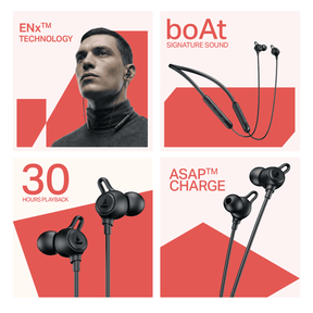 boAt Rockerz Strive | Wireless Neckband with 30H Playback, 10mm drivers & BEAST™ Mode with 60ms Latency