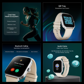 boAt Storm Call 3 Plus | Smartwatch with 1.96" HD Display, BT Calling, 700+ Activity Modes, SOS feature, Functional Crown