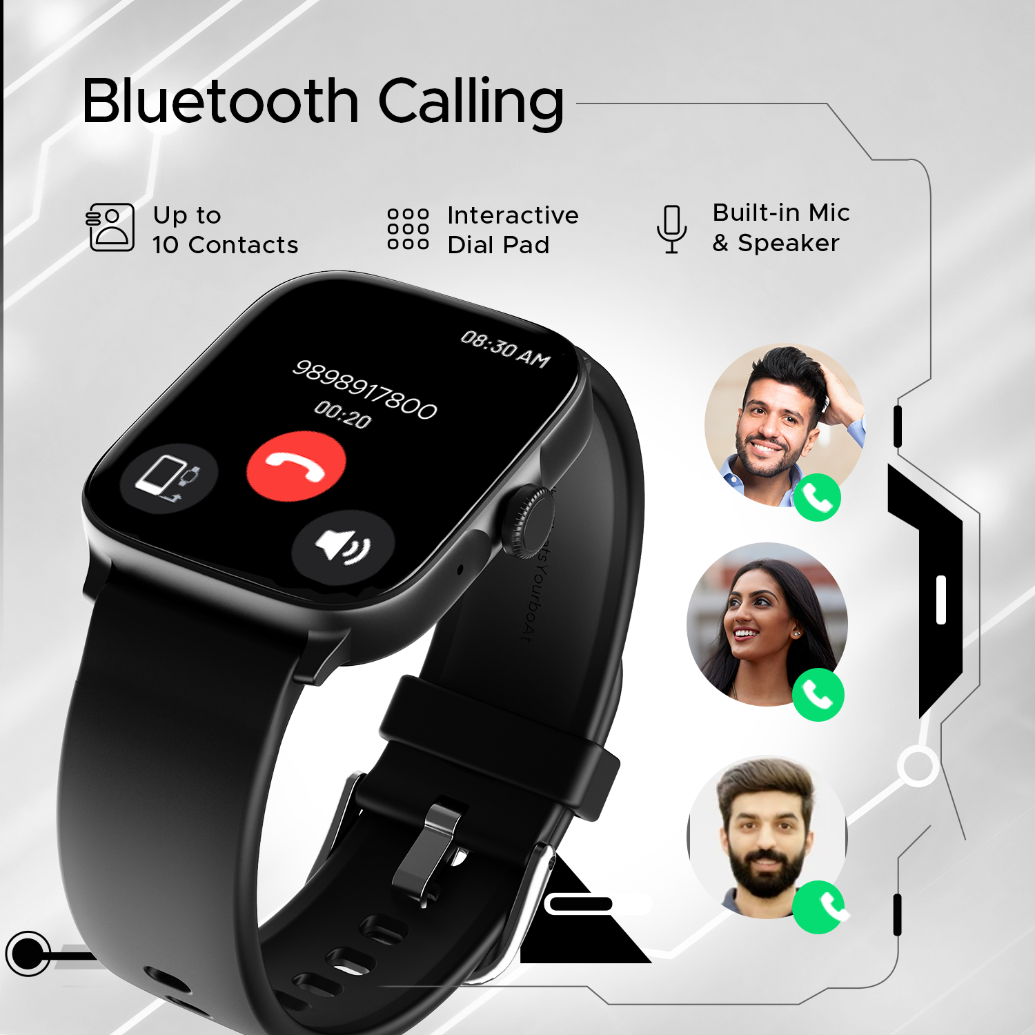 Android smartwatch with speaker and microphone 2019 cheap