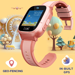 boAt Wanderer | Kids Smart Watch with Geo-fencing & in-built GPS, 2 Megapixel Camera, In-built 4G Sim Connectivity