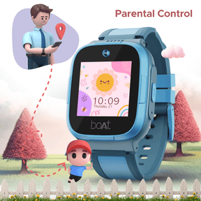 boAt Wanderer | Kids Smart Watch with Geo-fencing & in-built GPS, 2 Megapixel Camera, In-built 4G Sim Connectivity