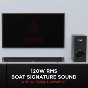 boAt Aavante Bar 1803 | 2.1 Channel Sound With 60W Subwoofers, 120W boAt Signature Sound, Sleek & Premium Design