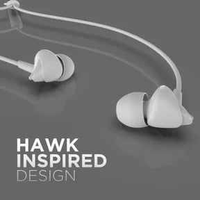 Bassheads 100 | Wired Earphone with 10mm Dynamic Driver, Hawk Inspired Design, Made in India, Extra Bass