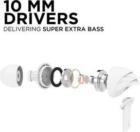 Bassheads 100 | Wired Earphone with 10mm Dynamic Drivers, Stylish Hawk-inspired Design, Super Extra Bass