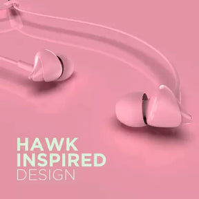 Bassheads 100 | Wired Earphone with 10mm Dynamic Drivers, Stylish Hawk-inspired Design, Super Extra Bass