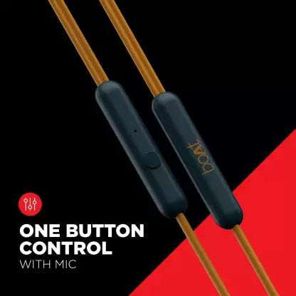 boAt Bassheads 104 | Wired Earphones with 10mm drivers, Absolute Experience, Immersive Audio, Lightweight Design