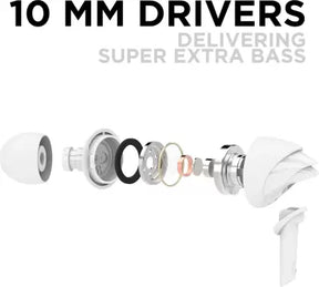 Bassheads 100 | Wired Earphone with 10mm Dynamic Driver, Hawk Inspired Design, Made in India, Extra Bass