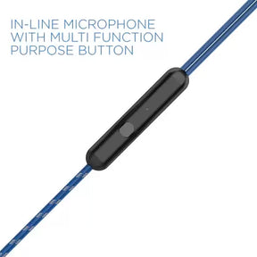 Bassheads 182 | In-Ear Wired Earphone with 10mm Driver, Durable Braided Cable, Active Voice Assistant