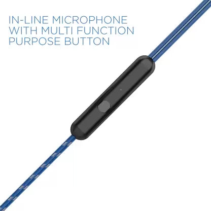 Bassheads 182 | In-Ear Wired Earphone with 10mm Driver, Durable Braided Cable, Active Voice Assistant