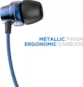 Bassheads 172 | Wired Earphone with Integrated Music Control, 10mm Dynamic Driver, Braided Cable, Premium Metallic Finish