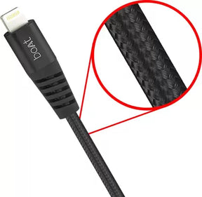 Para-Armour Lightning Cable MFI Certified 1.5M | Apple Certified Lightning Cable with 480mbps Data Transfer Speed, Metal Braided, Durable Connectors - boAt Lifestyle