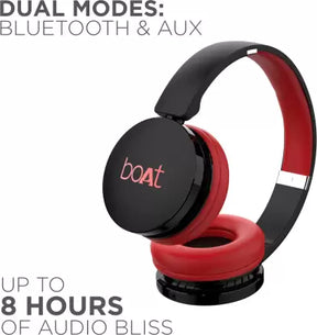 boAt Rockerz 370 | Wireless Headphone with 40mm Dynamic Driver, Bluetooth & AUX Connectivity, Upto 8HRS Playback