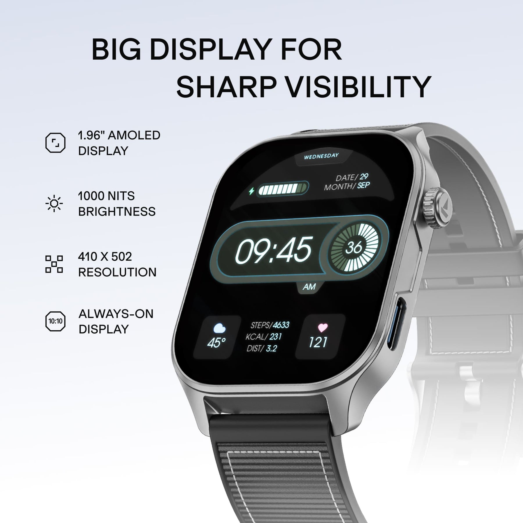 boAt Ultima Vogue 2 | India's First AMOLED Smartwatch with Type-C Charging