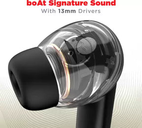 boAt Airdopes Atom 83 | True Wireless Earbuds with up to 50 Hours Playtime, Quad Mics with ENx™ Technology, 13mm Drivers, BEAST™ Mode, ASAP™ Charge