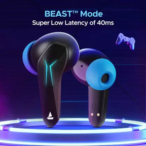 boAt Immortal 128 | Gaming Earbuds with Super Low Latency, RGB Lights, BEAST™️ Mode, 40 Hours Playback, ENx™ Technology