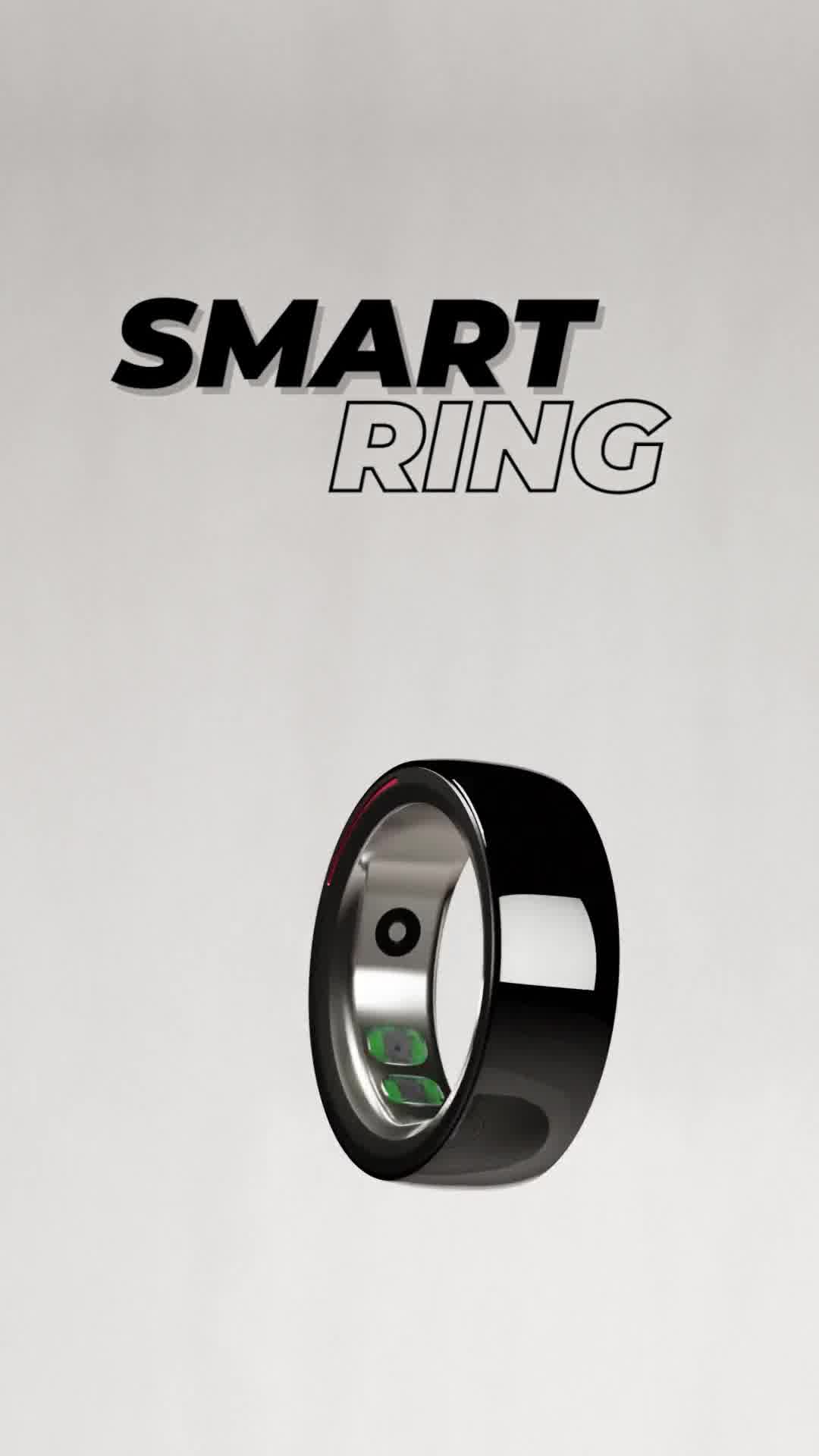 Intelligent Smart Sensing Temperature Degree Celsius Display Changing Ring  Stainless Steel Titanium Plated R ing.(PACK