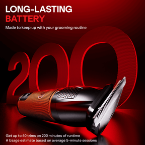 boAt Slazer K100+ | Trimmer with Ceramic Blades, 200-Min Runtime, and IPX6 Waterproof Design