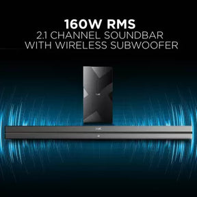 boAt Aavante Bar 2000 | 160W RMS Powerful Drivers with Sleek & Premium Design, 2.1 Channel Surround Sound, BT, Aux, USB - boAt Lifestyle