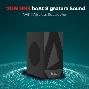 boAt Aavante Bar 1800 v2 | 120W RMS Bluetooth Soundbar with powerful wireless subwoofer, Strong & Louder Bass, 2.1 Channel