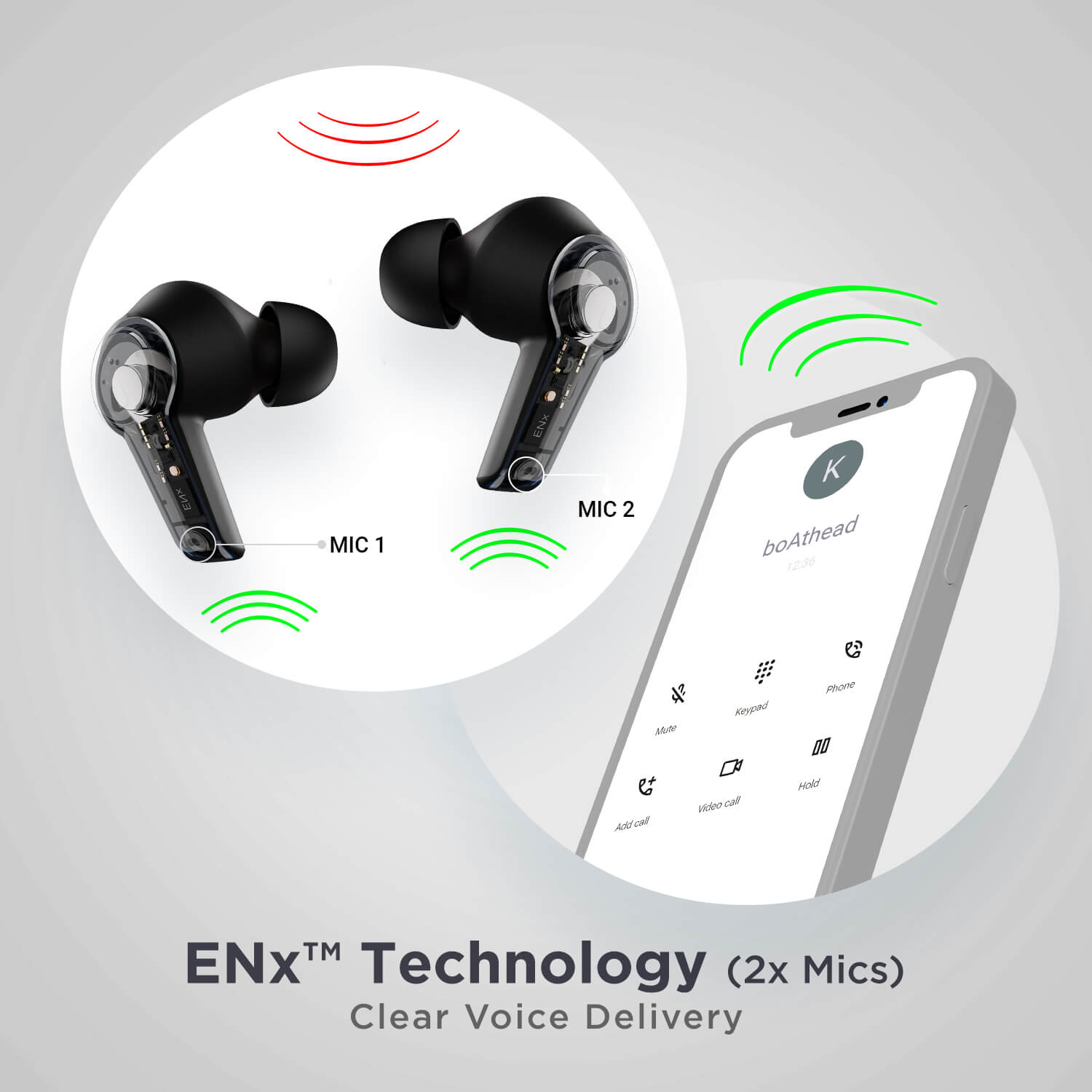 boAt Airdopes 413 ANC | Wireless Earbuds with Noise-Cancelling Earbuds With 10mm Drivers, ASAPTM Charge Technology, ENx™ Technology, Touch Gesture Volume Control