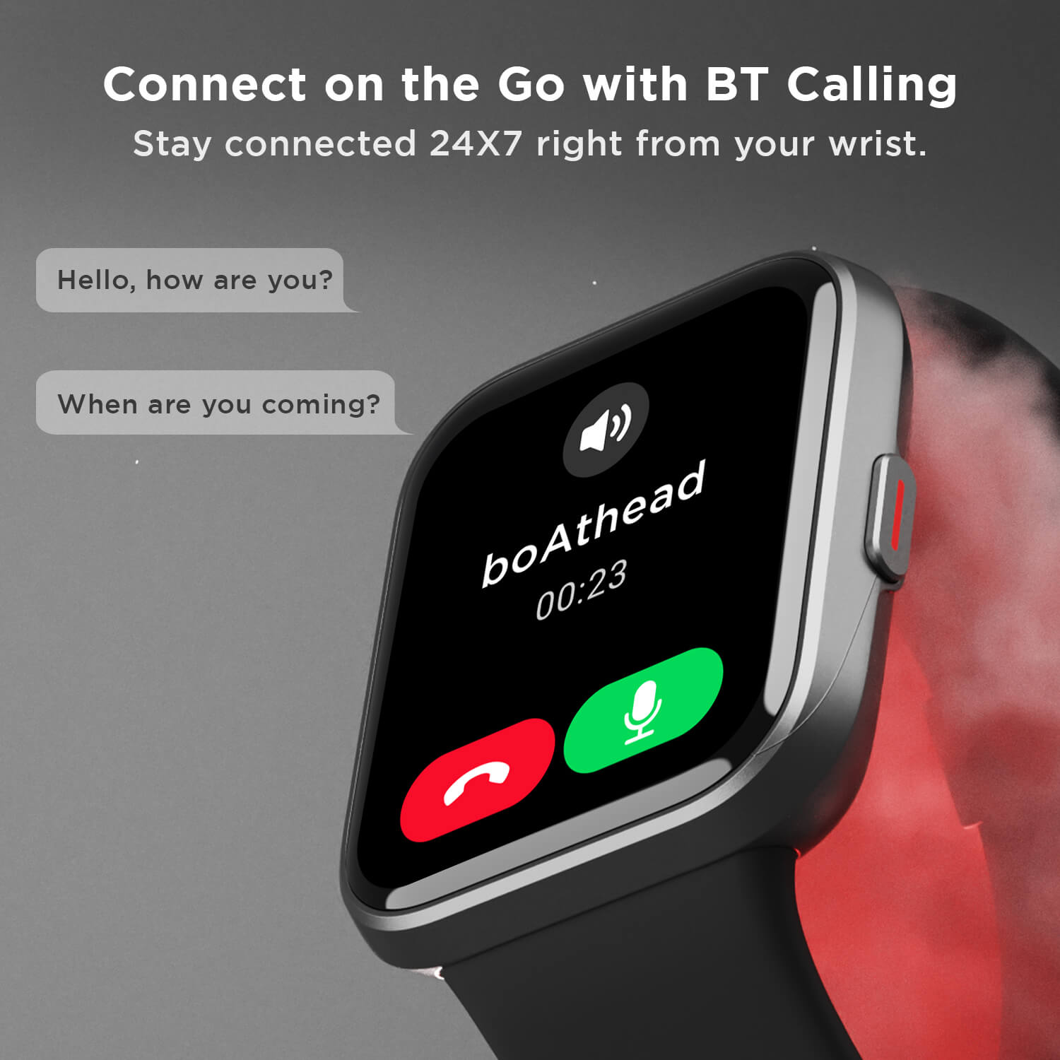 boAt Wave Connect | Bluetooth Calling Smartwatch with 1.69" (4.29 cm) HD Display with Built in Alexa, 60+ Sports Modes