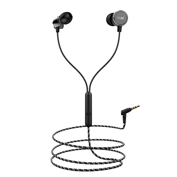 Bassheads 172 | Wired Earphone with Integrated Music Control, 10mm Dynamic Driver, Braided Cable, Premium Metallic Finish