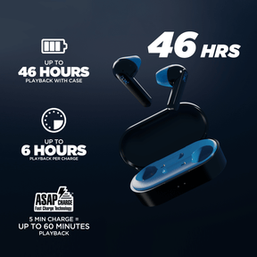 boAt Airdopes 461 | True Wireless Bluetooth Earbuds, Upto 46 Hours Playback, ASAP™ Fast Charge, 600mAh Charging Case