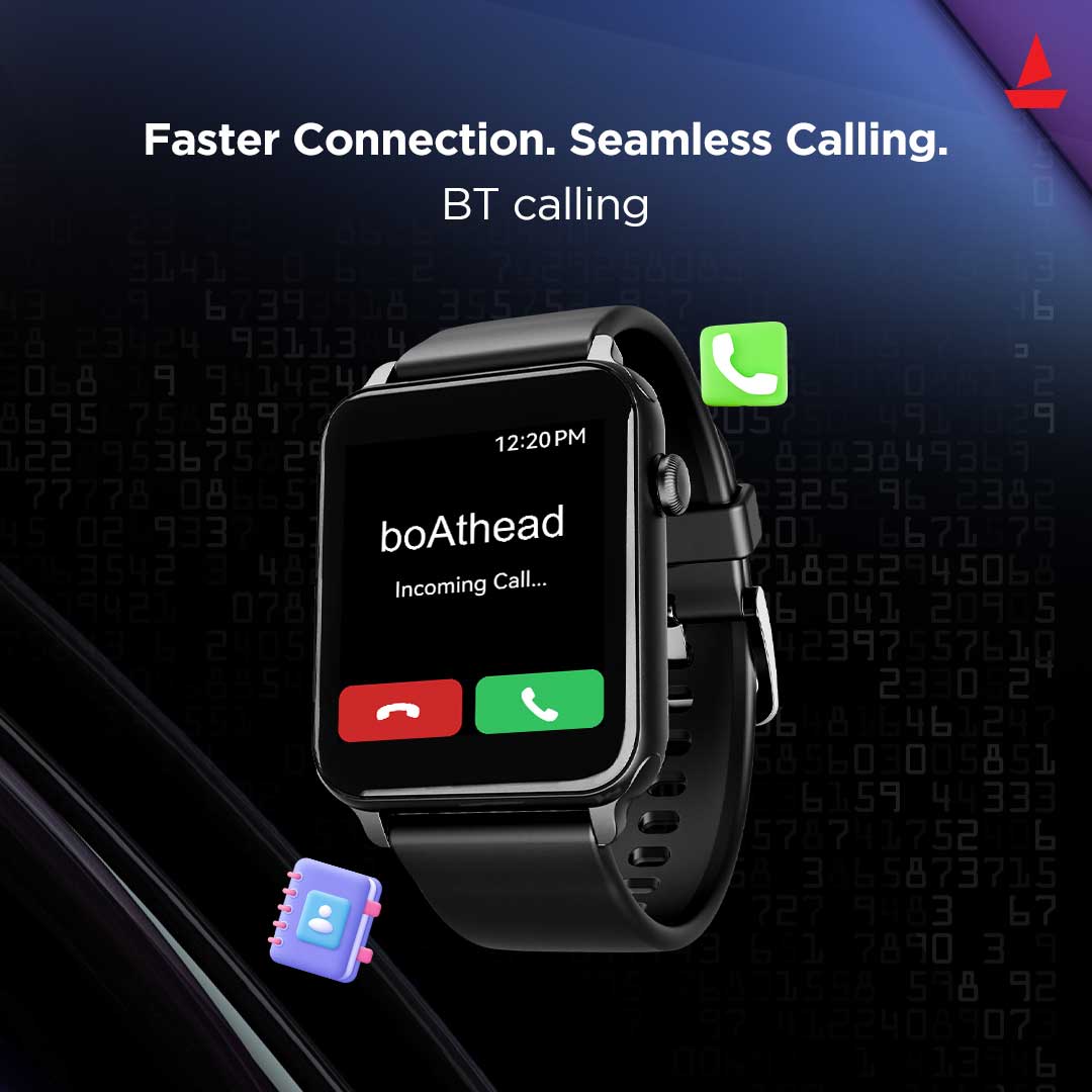 boAt Wave Call | Bluetooth Calling Smartwatch with 1.69" (4.29 cm) HD Curved Display, 150+ Watch Faces, Heart Rate & SPO2 Monitoring