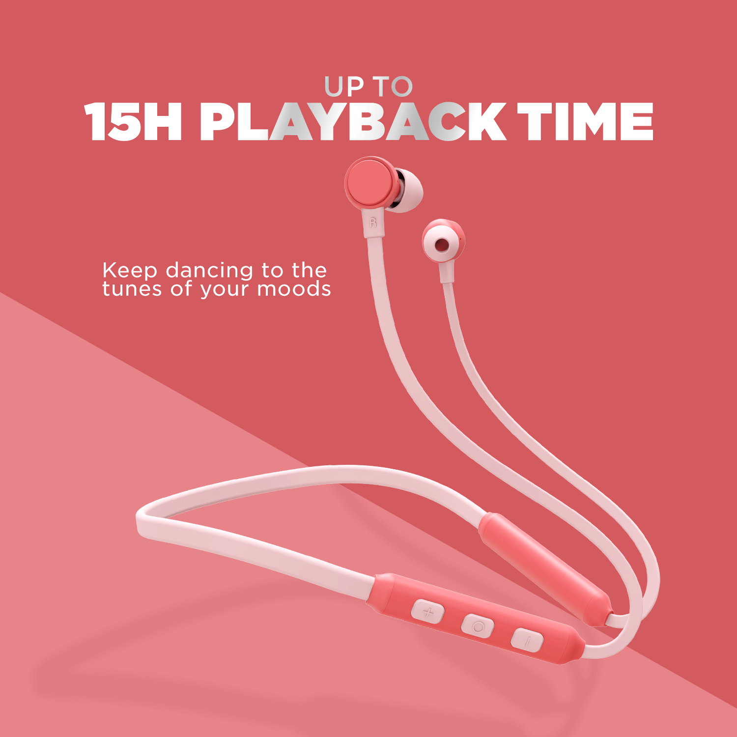 boAt 103 Wireless | Wireless Neckband with 15H Playback, 10mm Drivers, Bluetooth v5.0, IPX4 water-resistant