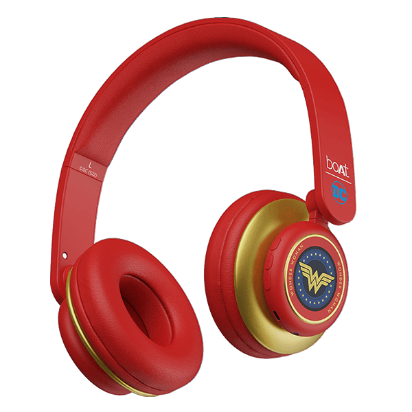 boAt Rockerz 450 Wonder Woman DC Edition | Wireless Bluetooth Headphone with 40mm Dynamic Drivers, Upto 15 Hours Playback, Adaptive Headband