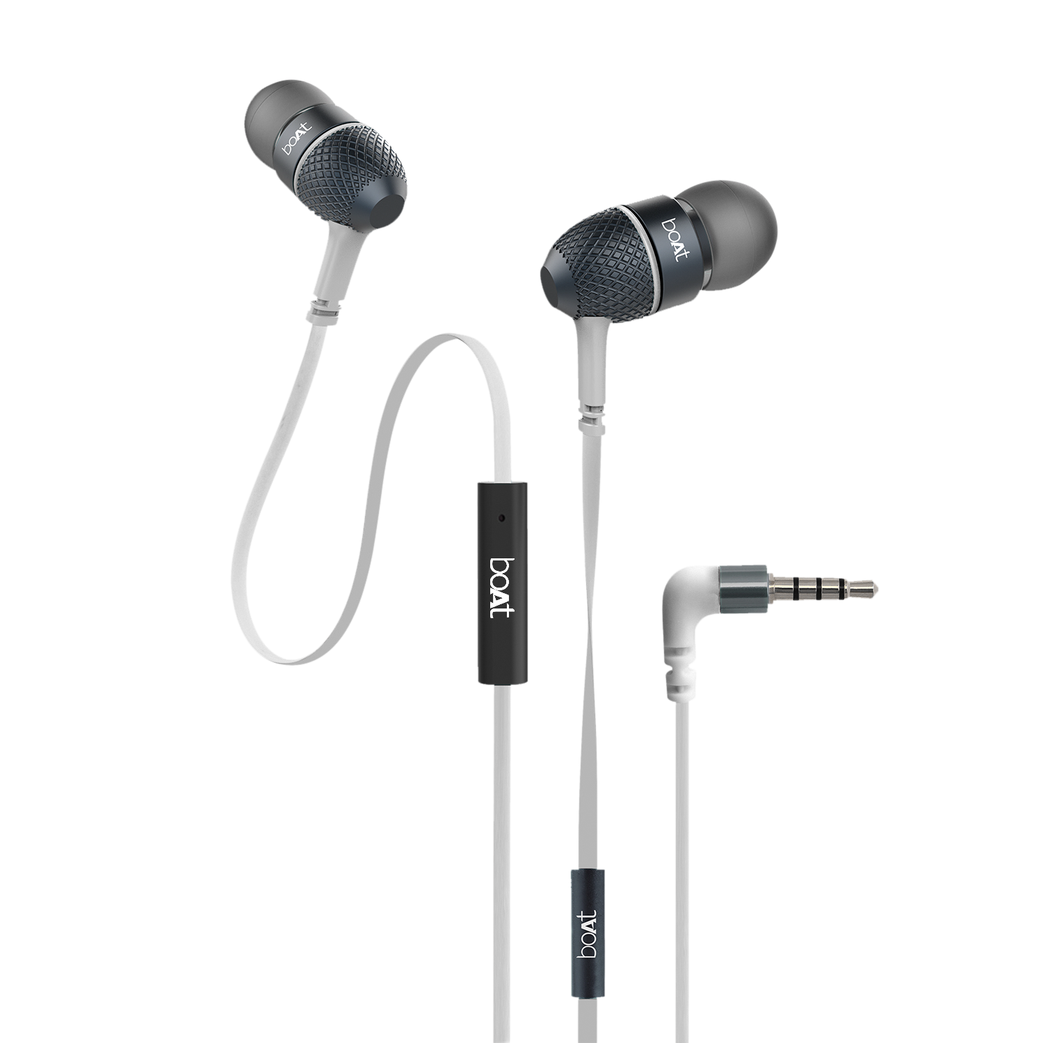 Bassheads 180 Wired Earphones Featured with 10mm Driver Passive Noise Cancellation Thumping Bass boAt Signature Sound