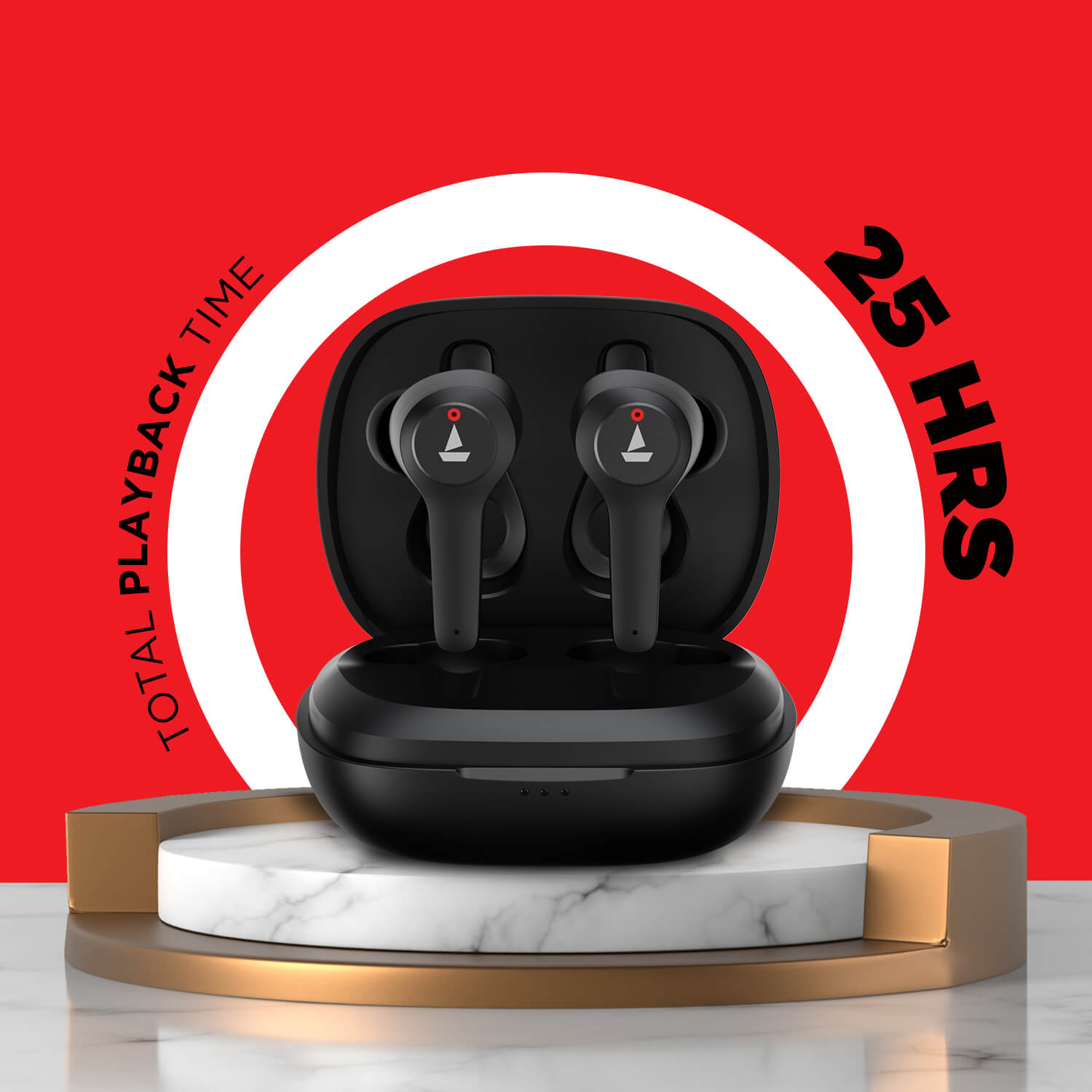 boAt Airdopes 451v2 | Wireless Earbuds with 10mm drivers, Dual mic with ENx Technology, 25 Hours Playback, Type-C Interface