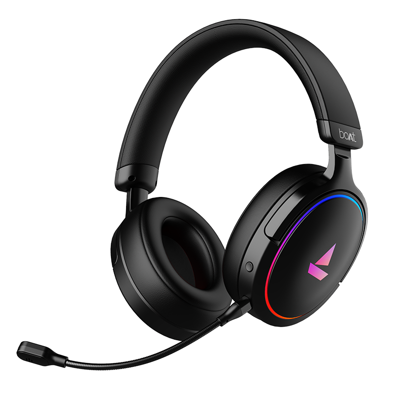 boAt Immortal 300 | Headphone with 50mm drivers, 3D driverless spatial audio & ENx™ technology, Dual EQ modes and RGB lights