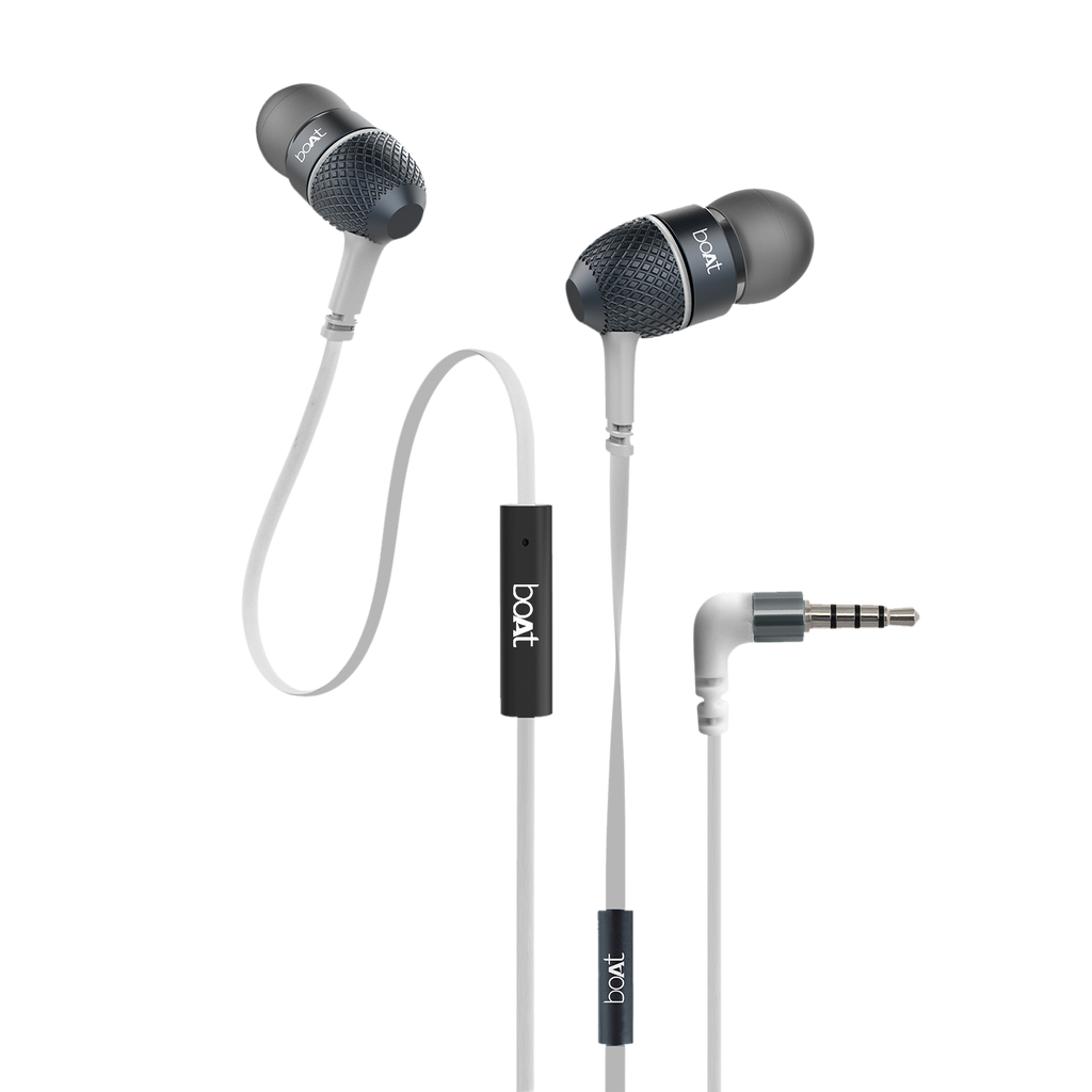 Bassheads 225 | Wired Earphone having 10mm Driver, Passive Noise Cancellation, Polished Metal Design, Hands-free communication