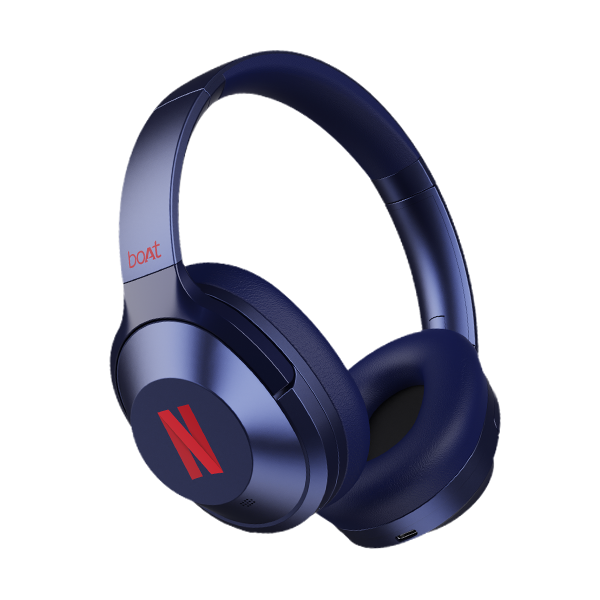 boAt Nirvana 751 ANC | Netflix Stream Edition Premium Headphone For Movies & TV Shows, 40mm Driver, 65H Playback